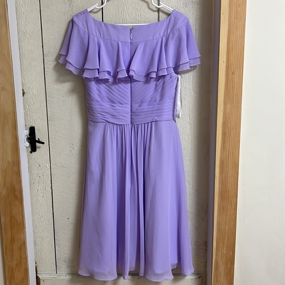 AZAZIE lavender bridesmaids dress, size A10. 100% polyester material. - Picture 5 of 6